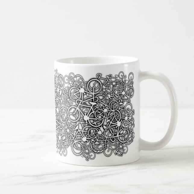 Massor Cyklar Tung Cyklist Dryckes Mugg (Höger)