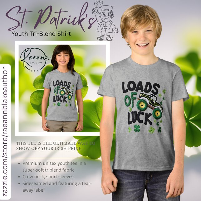 Massor med Lycka Virkad Utseende Ungdom T Shirt (Skapare uppladdad)