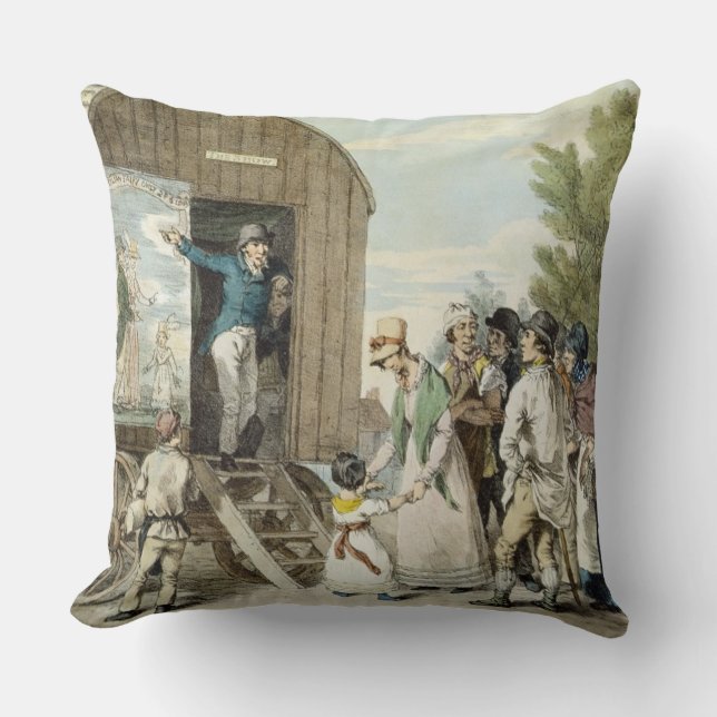 Mässorna: Showen, c.1821 (färglitho) Kudde (Framsida)