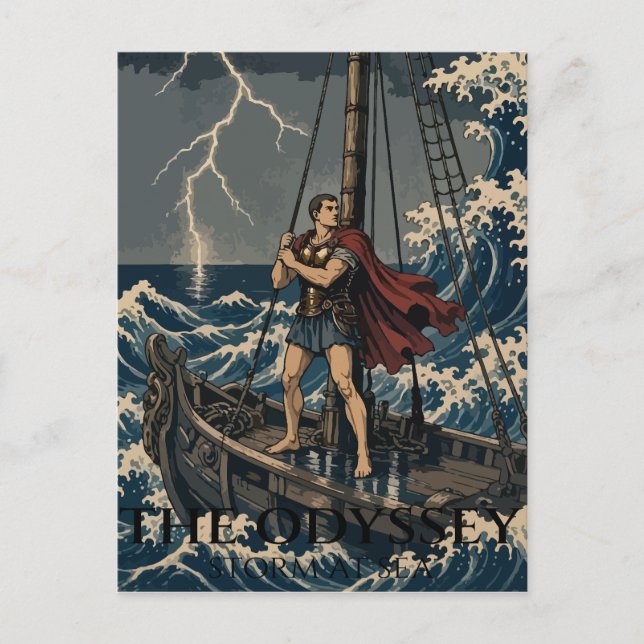 Mast in the Lightning Helg Vykort (Framsida)