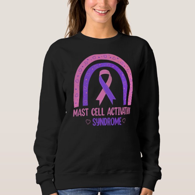 Mast Mast Cell Activation Syndrome Awareness Ribbo T Shirt (Framsida)