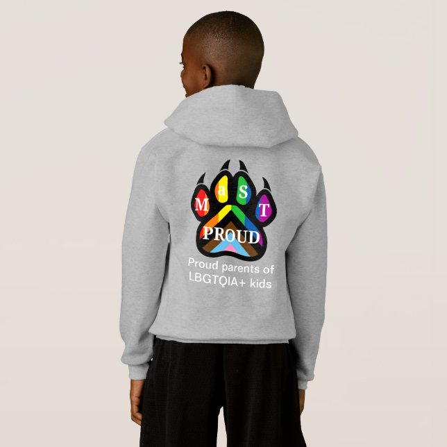 MaST Proud Kids Hoodie T Shirt (Hel baksida)