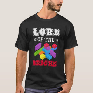 Mästarbyggaren Bygger blockera brickor T Shirt