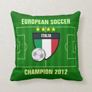 Mästare 2012 för Italia italienfotboll Kudde