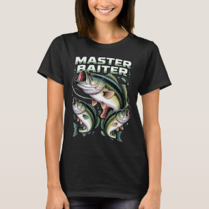 Mästare Baiter Abborre Fiske Fader Pappa Glad F T Shirt