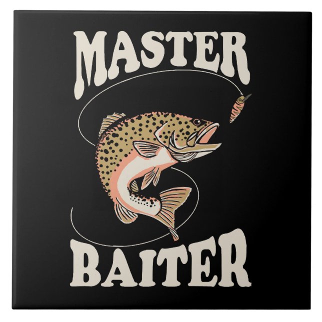 Mästare Baiter Fiske Kakelplatta (Framsidan)