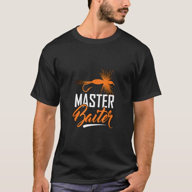 Mästare Baiter För Fiske T Shirt (Framsida)