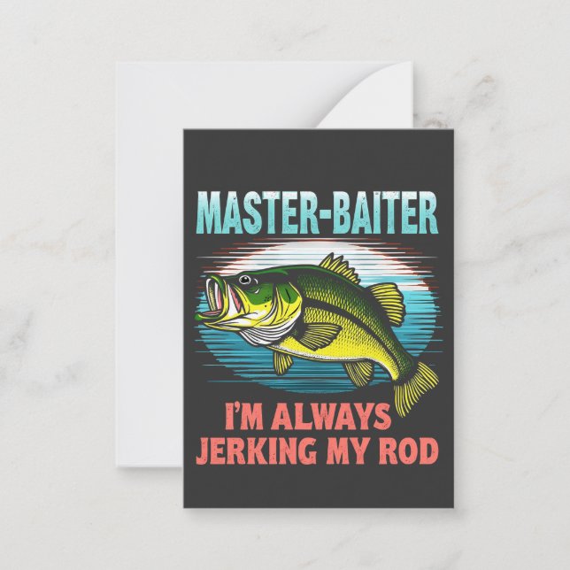 Mästare Baiter Jag rycker alltid på min stav Pappa Anteckningskort (Framsida)