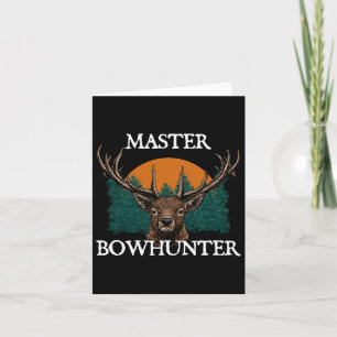 Mästare Bowhunter Fars dag Hunting Parents Hunte Kort