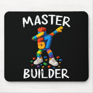 Mästare Byggare Dabbing 67 Meme Byggblock Bri Musmatta