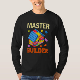 Mästare Byggsten Pojkar Byggnadsblock T Shirt