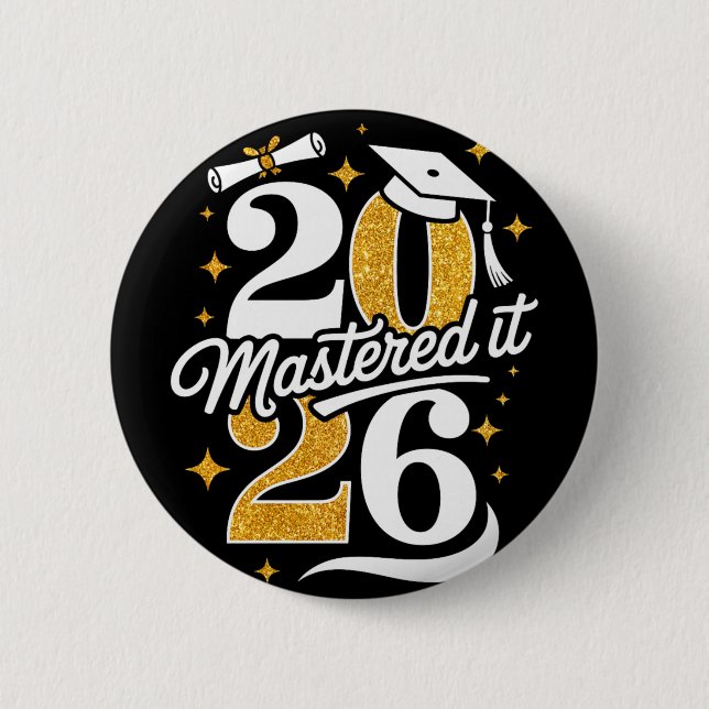 Mästare Cl 2026 Examen Gåvor Masters Examen  Knapp (Framsida)