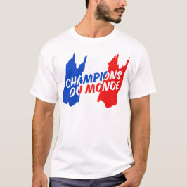 Mästare för frankrikefotbollfotboll av världen t shirt