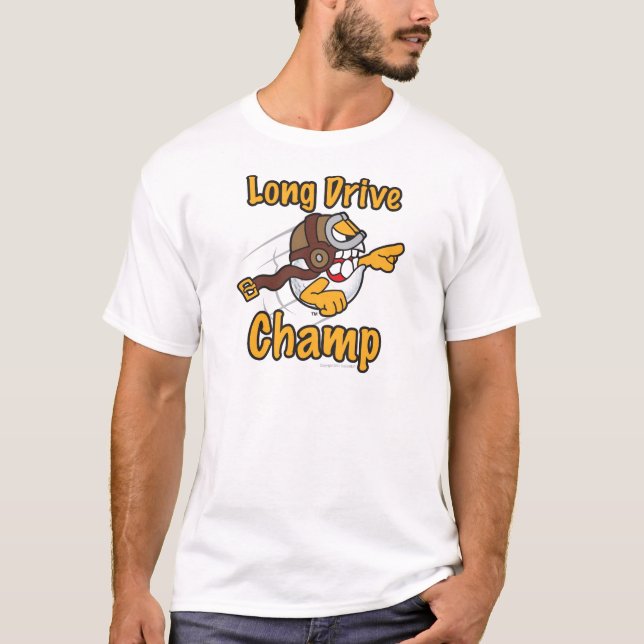 Mästare för långt drev tee shirt (Framsida)