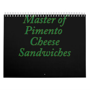 Mästare för Pimento Cheese Sandwiches Funny Golf Kalender