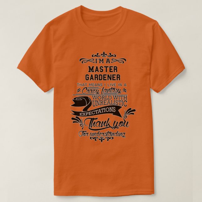 Mästare Gardener Birthday-julgåvaPresentera 1 T Shirt (Design framsida)