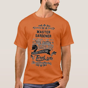 Mästare Gardener Birthday-julgåvaPresentera 1 T Shirt