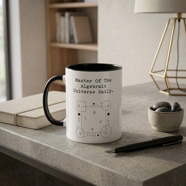 Mästare i Algebraiskt Universum | Daglig Matematik Magisk Mugg (Skapare uppladdad)