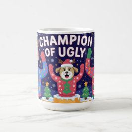 Mästare i ful jultröja kaffemugg