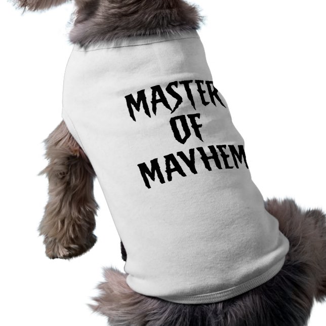 Mästare i Mayhem - Pet Tee Husdjurströja (Baksidan)