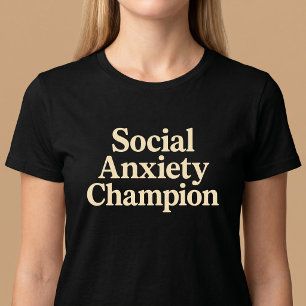 Mästare i social ångest t shirt