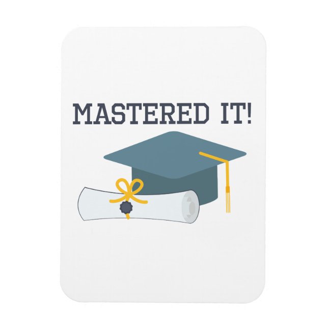 Mastare it underbart Studenten-magisterexamen Magnet (Vertikal)