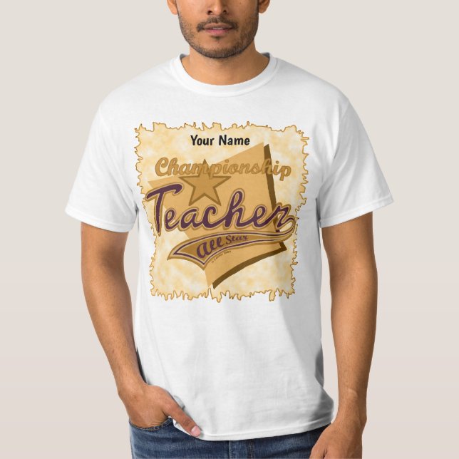 Mästare Lärare T-Shirt (Framsida)
