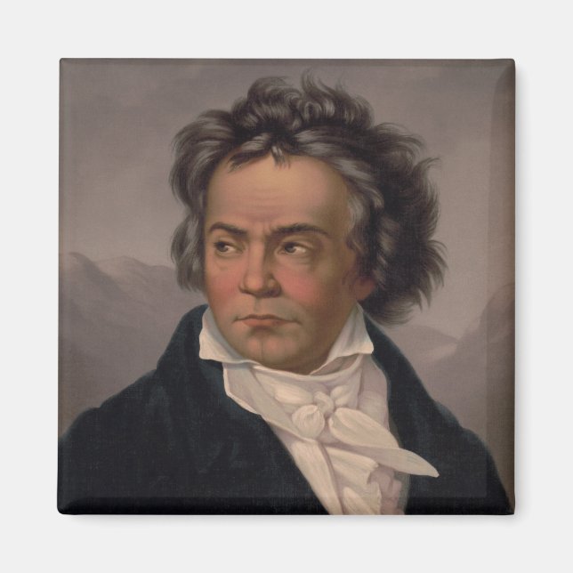 Mästare Ludwig Beethoven Symfoni Musik Kompositör Magnet (Framsidan)