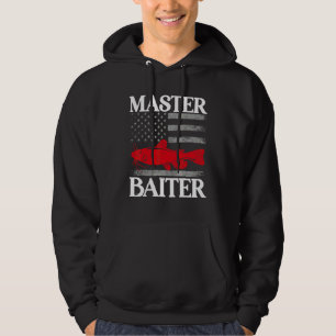 Mästare på bete Jätte Mal Fiskare Hoodie