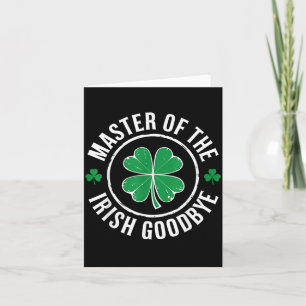 Mästare på det irländska avskedet St. Patrick's Da Kort