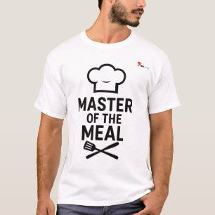 "Mästare på måltiden" Rolig kock slogan t-shirt