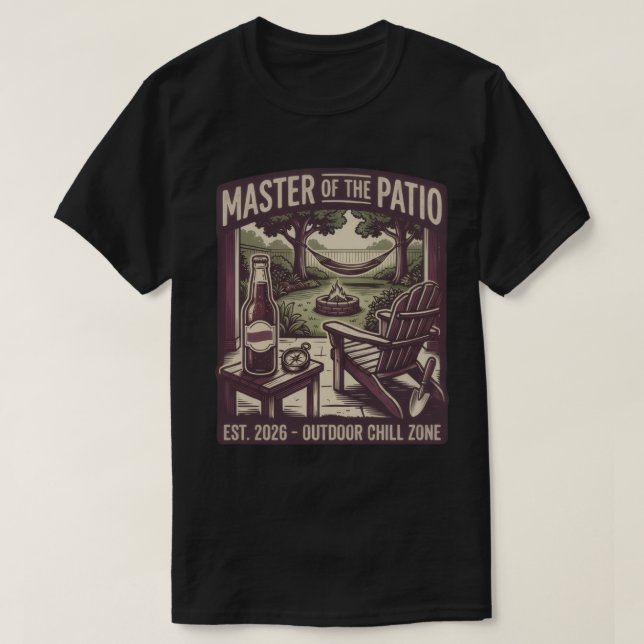 Mästare på Patio T-Shirt (Design framsida)