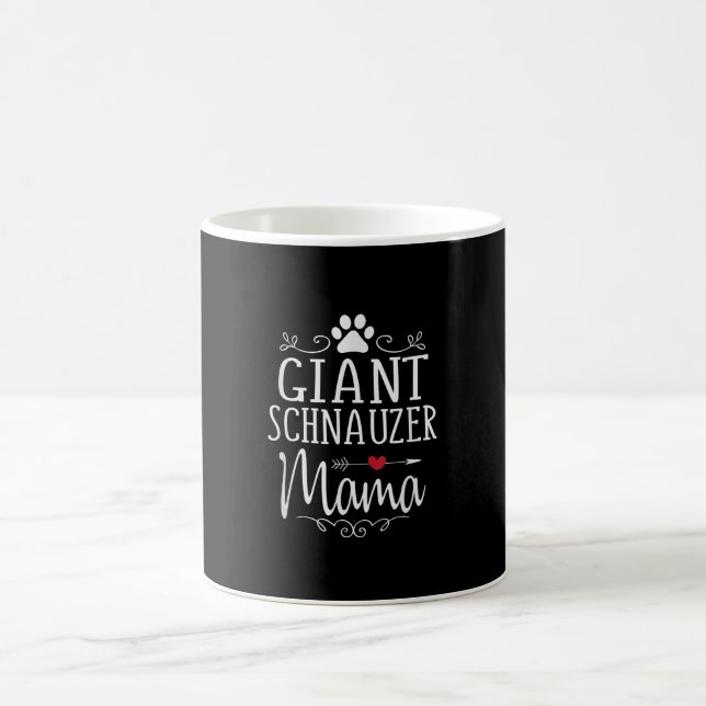 Mästare schnauzer mamma - roligt schnauzer älskare kaffemugg (Center)