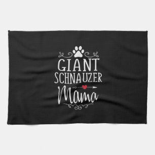 Mästare schnauzer mamma - roligt schnauzer älskare kökshandduk