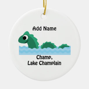 Mästare sjö Champlain Julgransprydnad Keramik