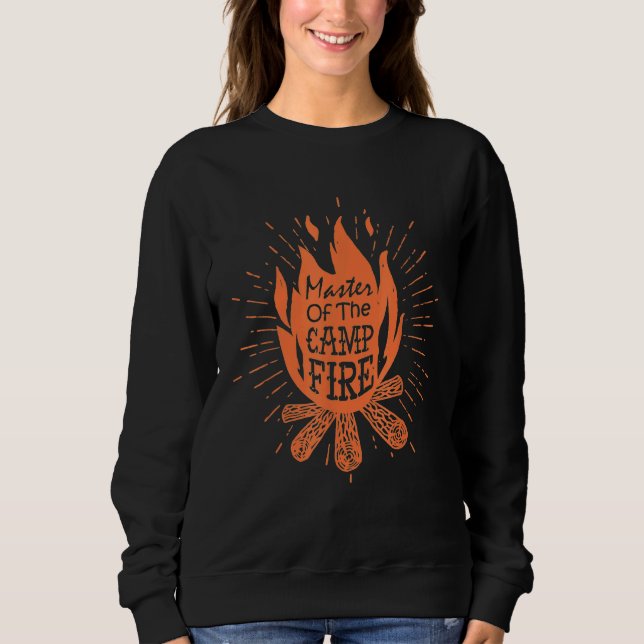 Mästare vid lägerelden   Camping       T Shirt (Framsida)