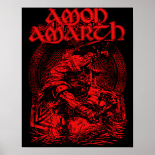 Mästaren i Amon Amarth Band Music Fläkt Gift Poster
