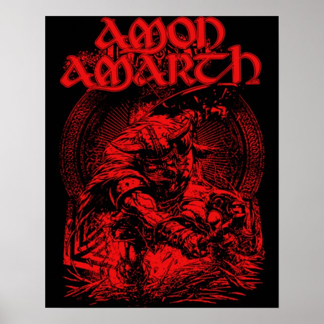 Mästaren i Amon Amarth Band Music Fläkt Gift Poster (Framsidan)