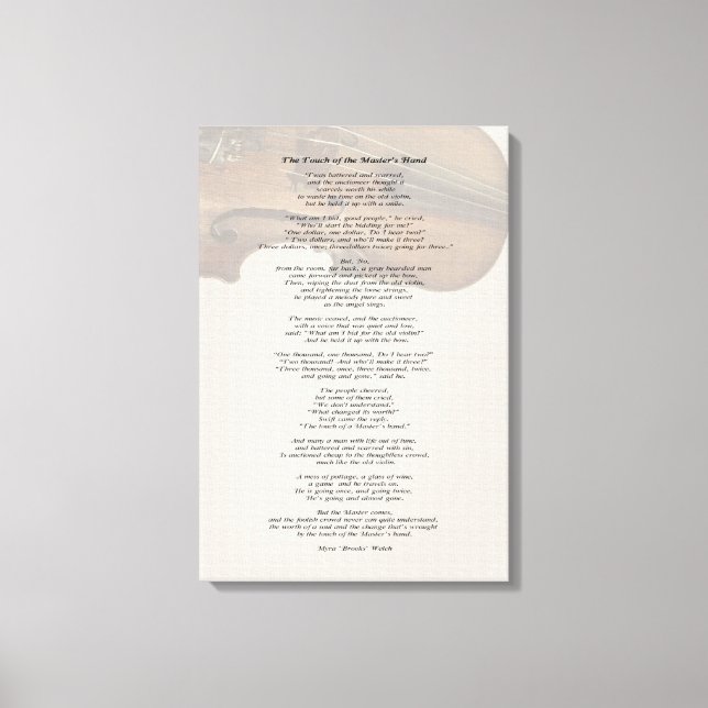 Mästarens handtag canvastryck (Framsida)