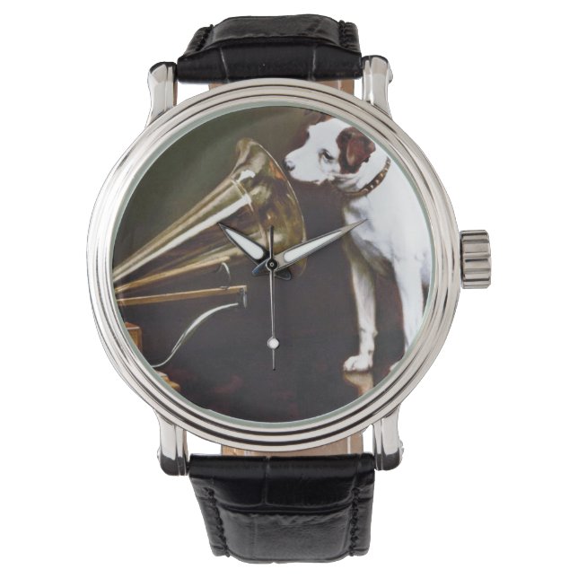 Mästarens röstnipper Hund Armbandsur (Framsida)