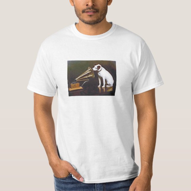 Mästarens röstnipper Hund T Shirt (Framsida)