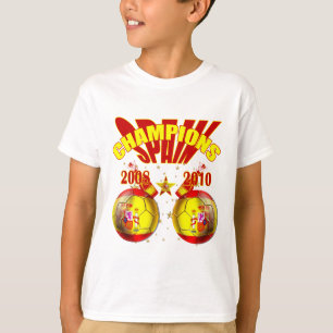 MästareSpanien Europa värld 2008 2010 T-shirt