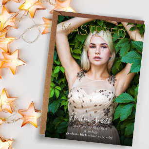 Mastariserat fotoutannonsering i Student Guld Inbjudningar