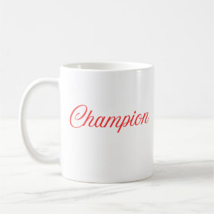 Mästarmindset Motivational Typografi T-Shirt Kaffemugg