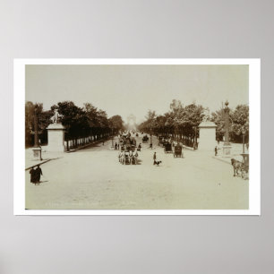 Mästarna Elysees, Paris (sepiafotoet) Poster