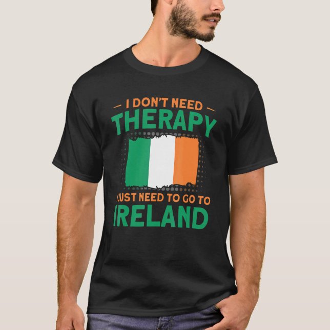 Måste åka till Irland Flagga Roots Ireland T Shirt (Framsida)