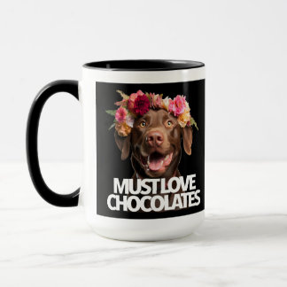 Måste älska chokladbruna labrador retriever mugg