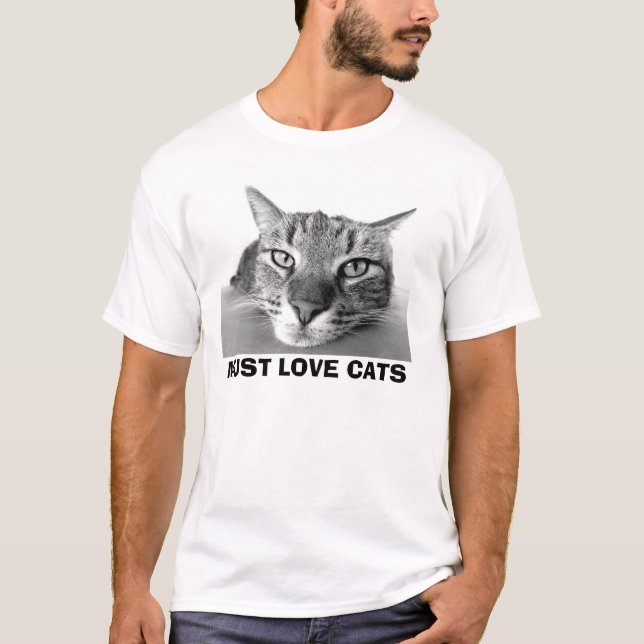 MÅSTE ÄLSKA KATTER, kattT-tröja T-shirt (Framsida)