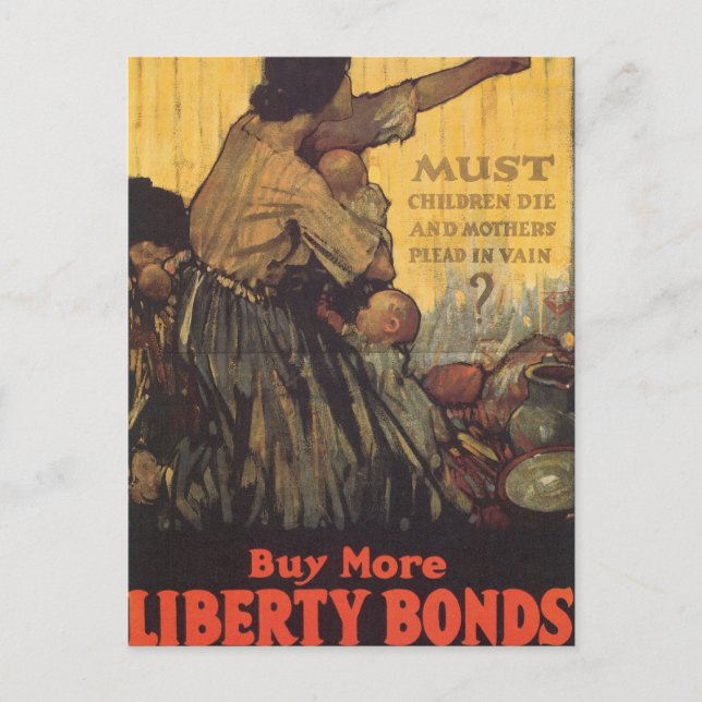 Måste barn dö vykort (Framsida)