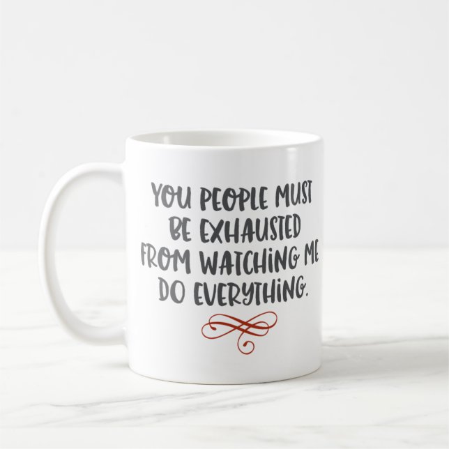 "Måste du folk vara evakuerat" roligt Kaffemugg (Vänster)